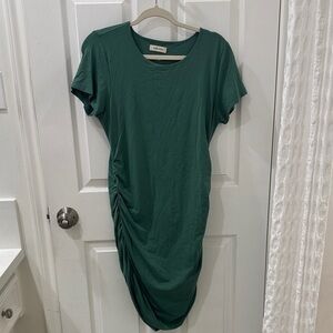 Aritzia Babaton Contour Ruched Green Dress Size XL